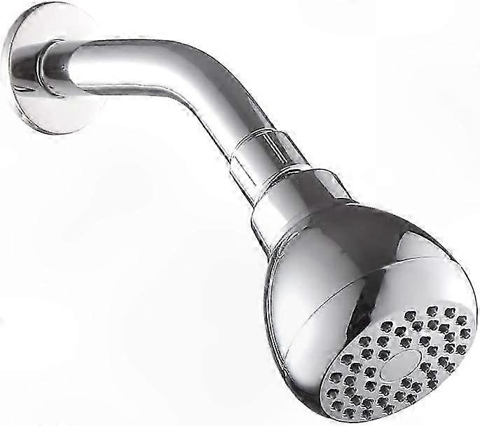 3 Inch Chrome Shower Head with Swivel Joint and PTFE Seal for Enhanced Pressure Performance