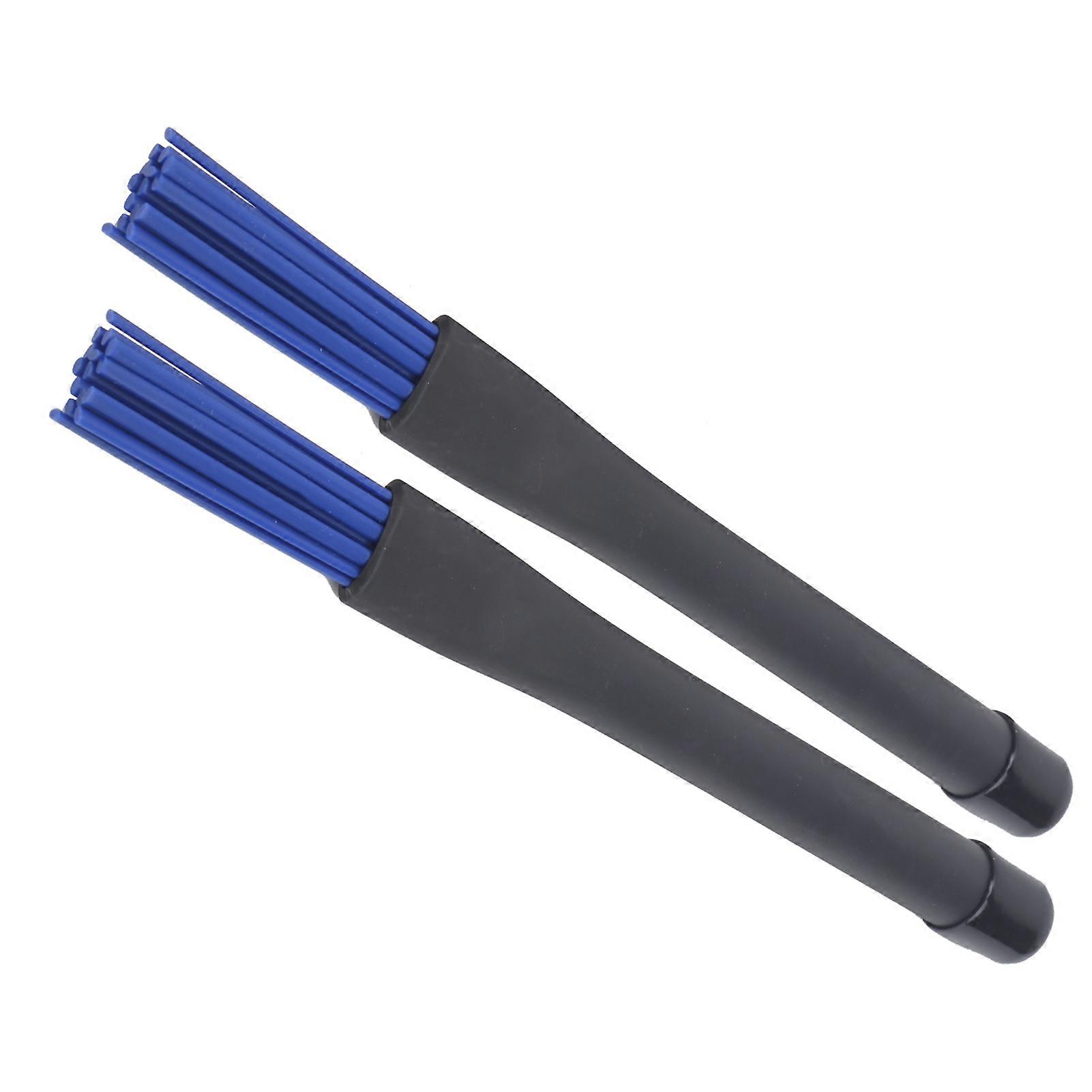 2Pcs Retractable Nylon Drum Brushes Long Handle 31cm Kit Tool