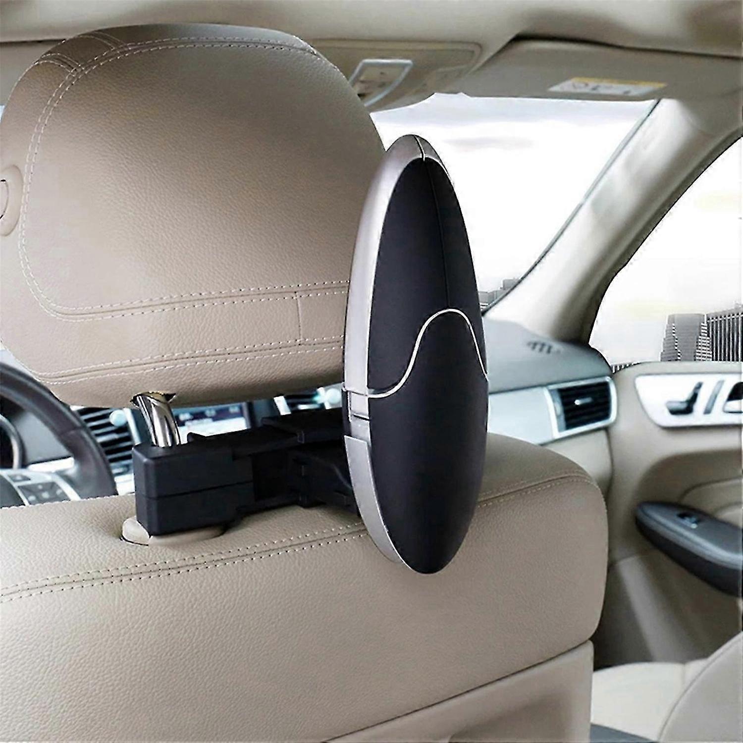 2 Pcs Black Universal Car Seat Back Folding Hanger Multi-Function