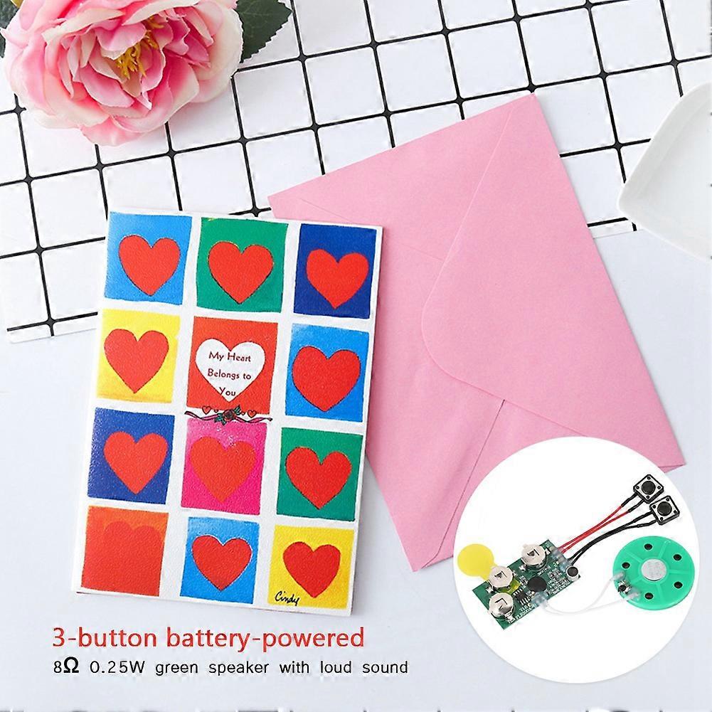 60s DIY Greeting Card Module Voice Sound Record Chip for Christmas Gifts (Loop Play)