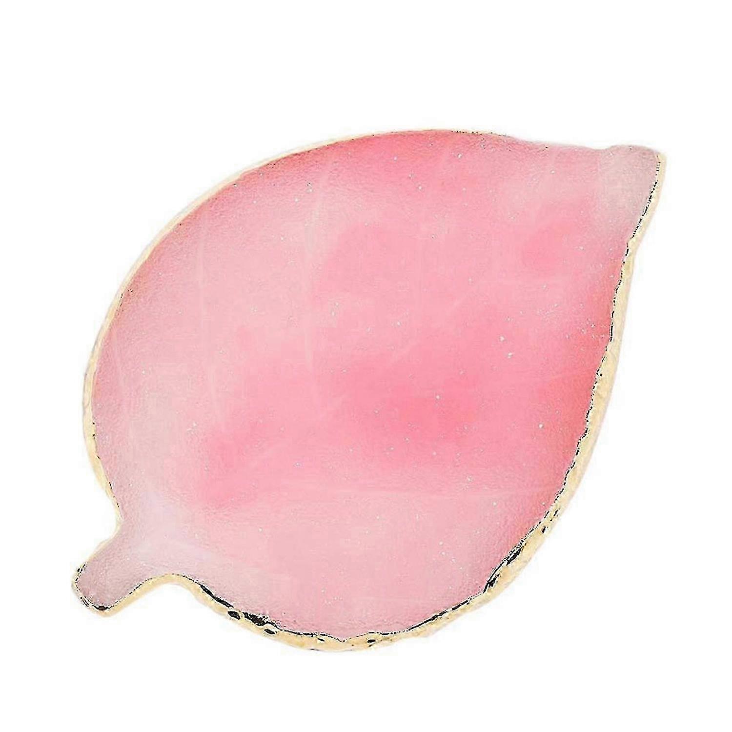 Agate Phnom Penh Nail Palette DIY Leaf Shape Nail Coloring Tool Palette (pink)