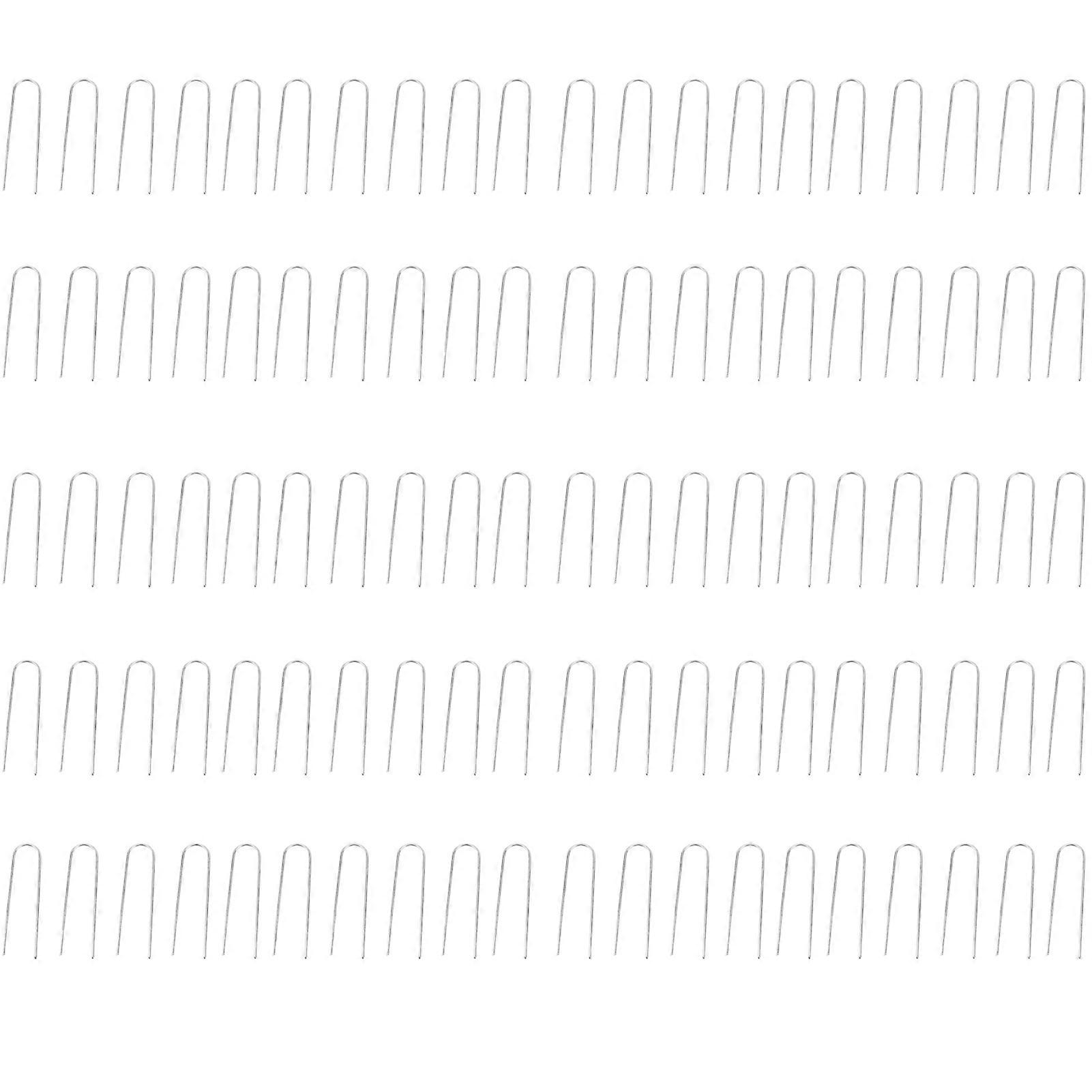 Lot de 100 agrafes robustes et durables en forme de U pour jardin