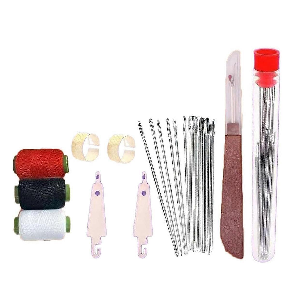 37PCS Sewing Tool Set, Needle Thread Hand Repair Tools, Multi-Purpose Needle and Thread Kit, Portable Sewing Working Kit