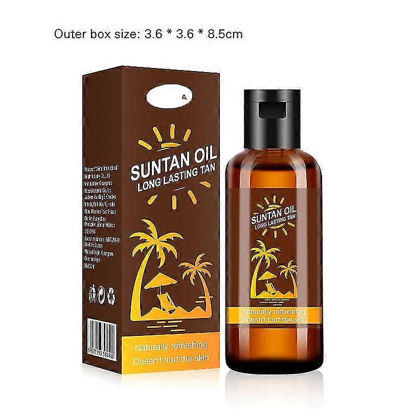 35ML Suntan Oil Self-Taning Bronzing Tan Enhancer Long Lasting Natural Solarium Oil New