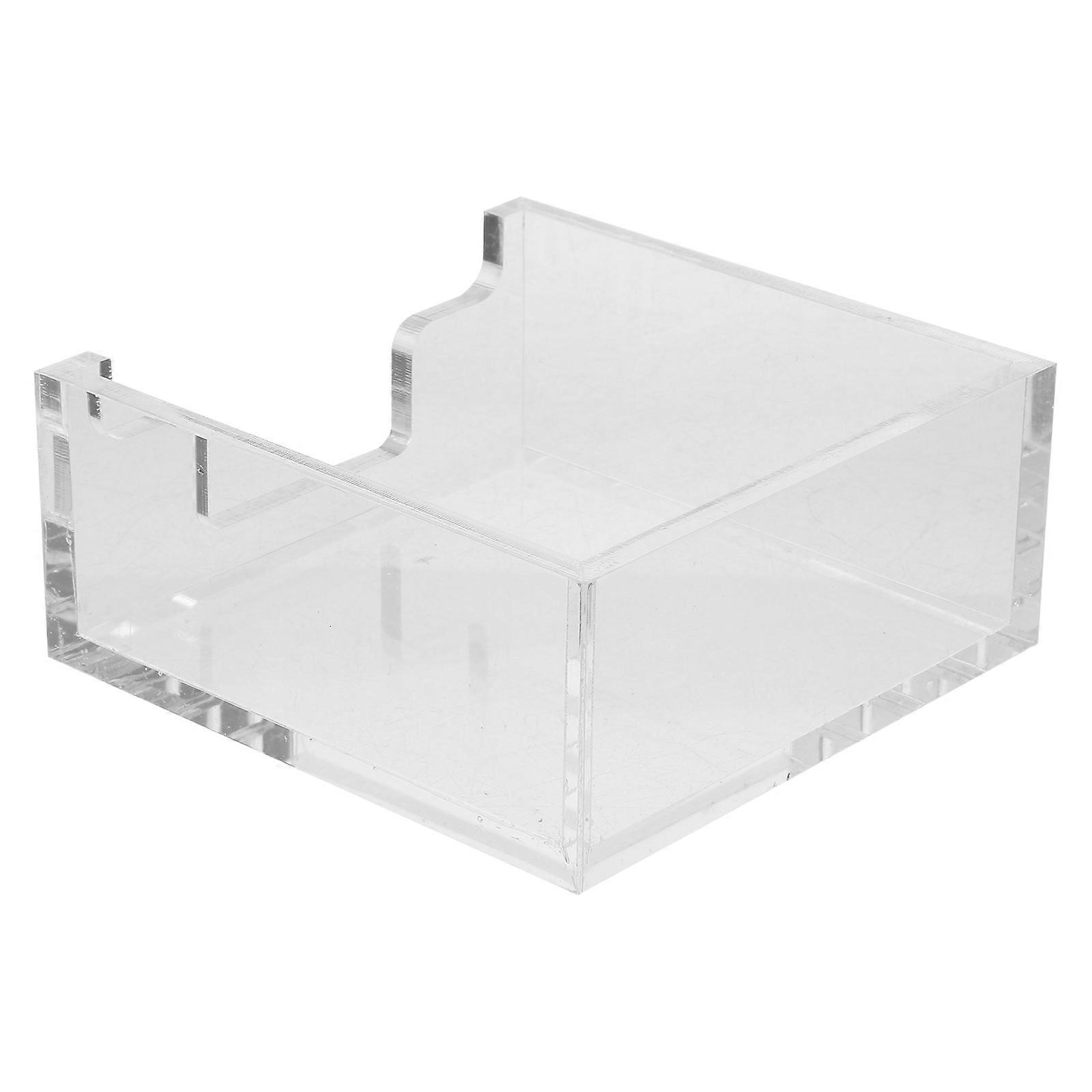 3Pcs Acrylic Tissue Box for Storage Use Transparent Material Design
