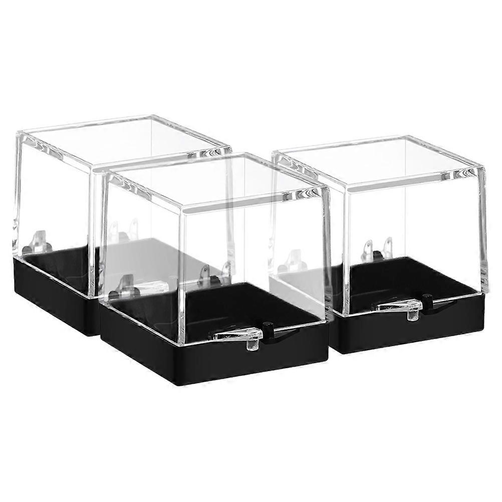 Transparent Specimen Display Box for Sample Storage 9Pcs Plastic