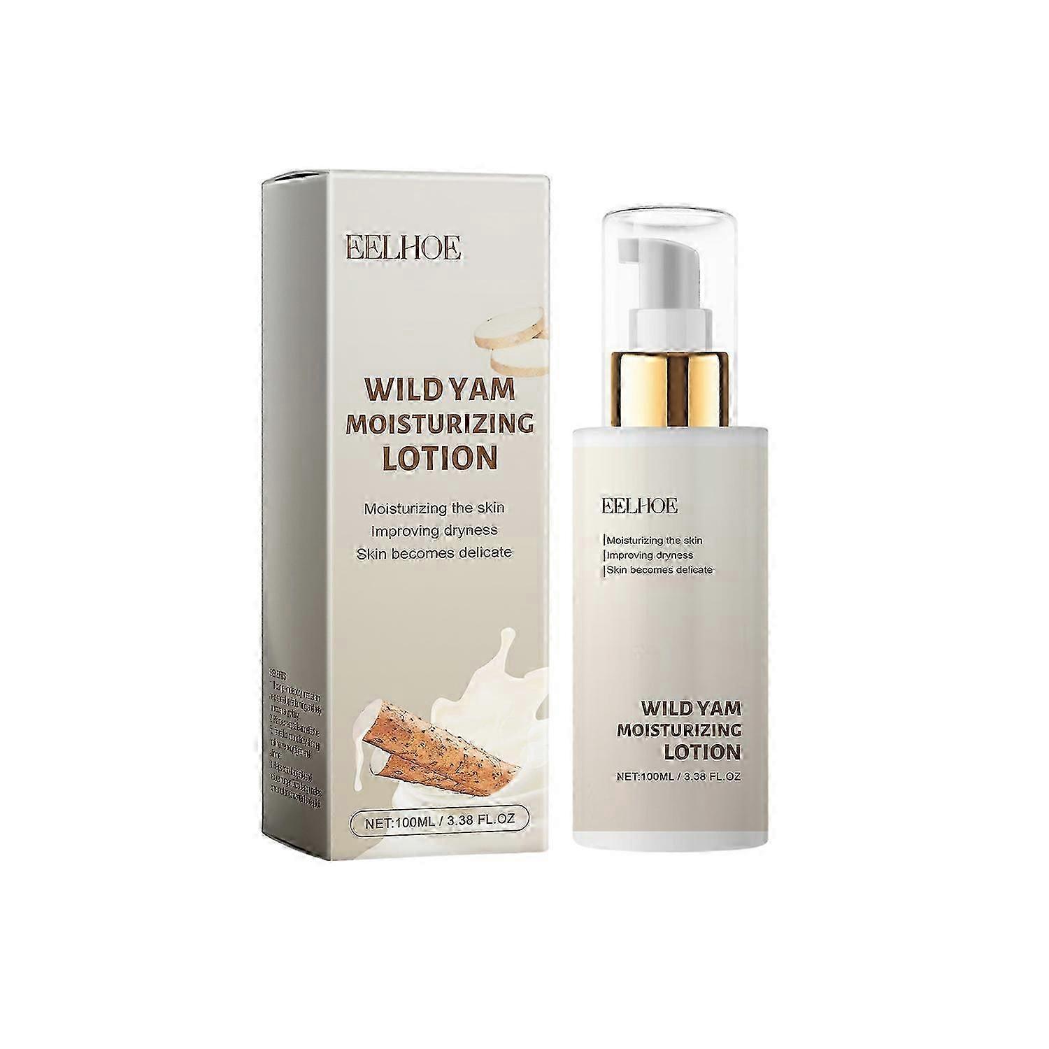 EELHOE Wild Yam Moisturizing Lotion, Moisturizing And Anti-Wrinkle Refreshing Non-Greasy Skin Care C