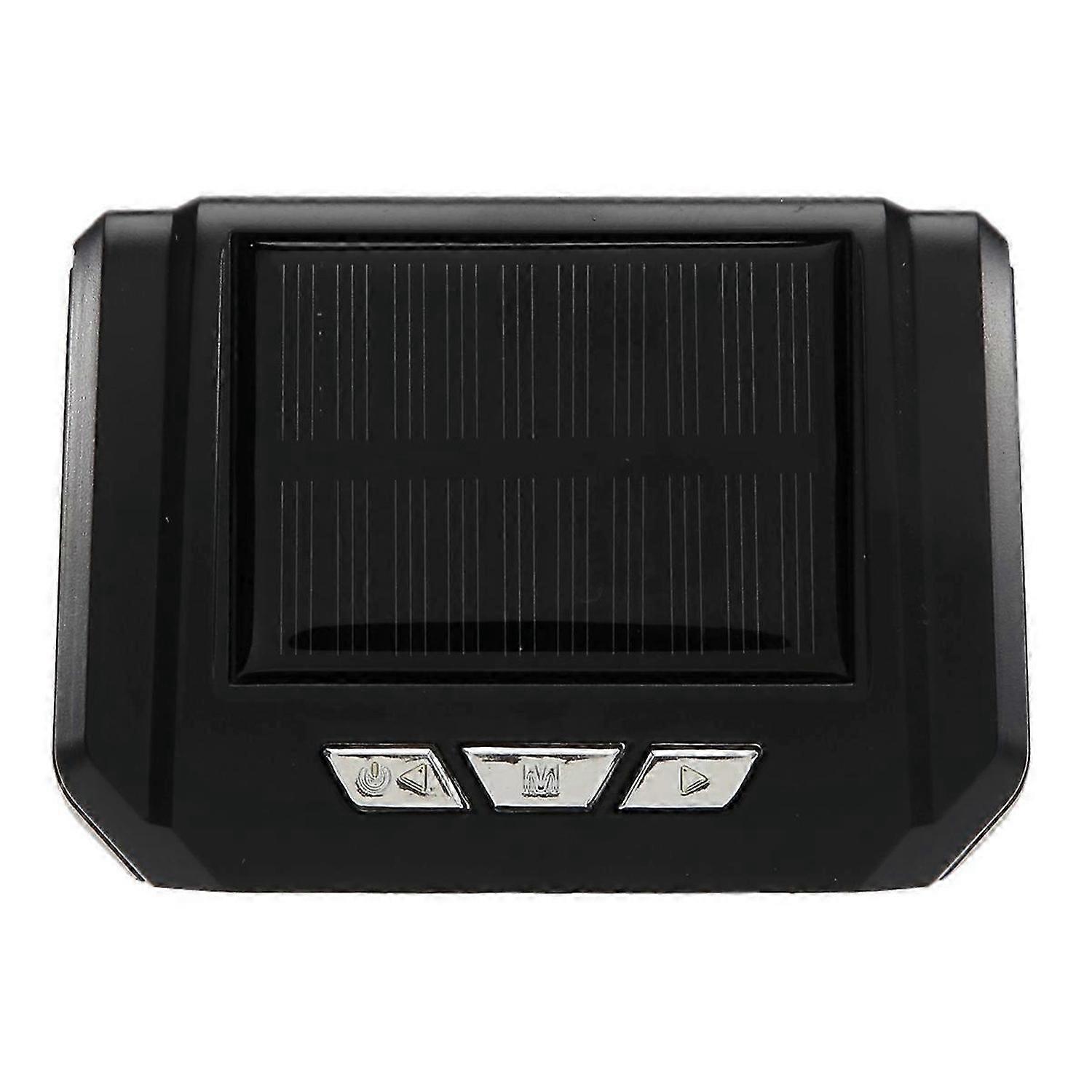 Car Solar Digital Clock with LCD Time Date In-Car Temperature Display for Outdoor Personal Car Part