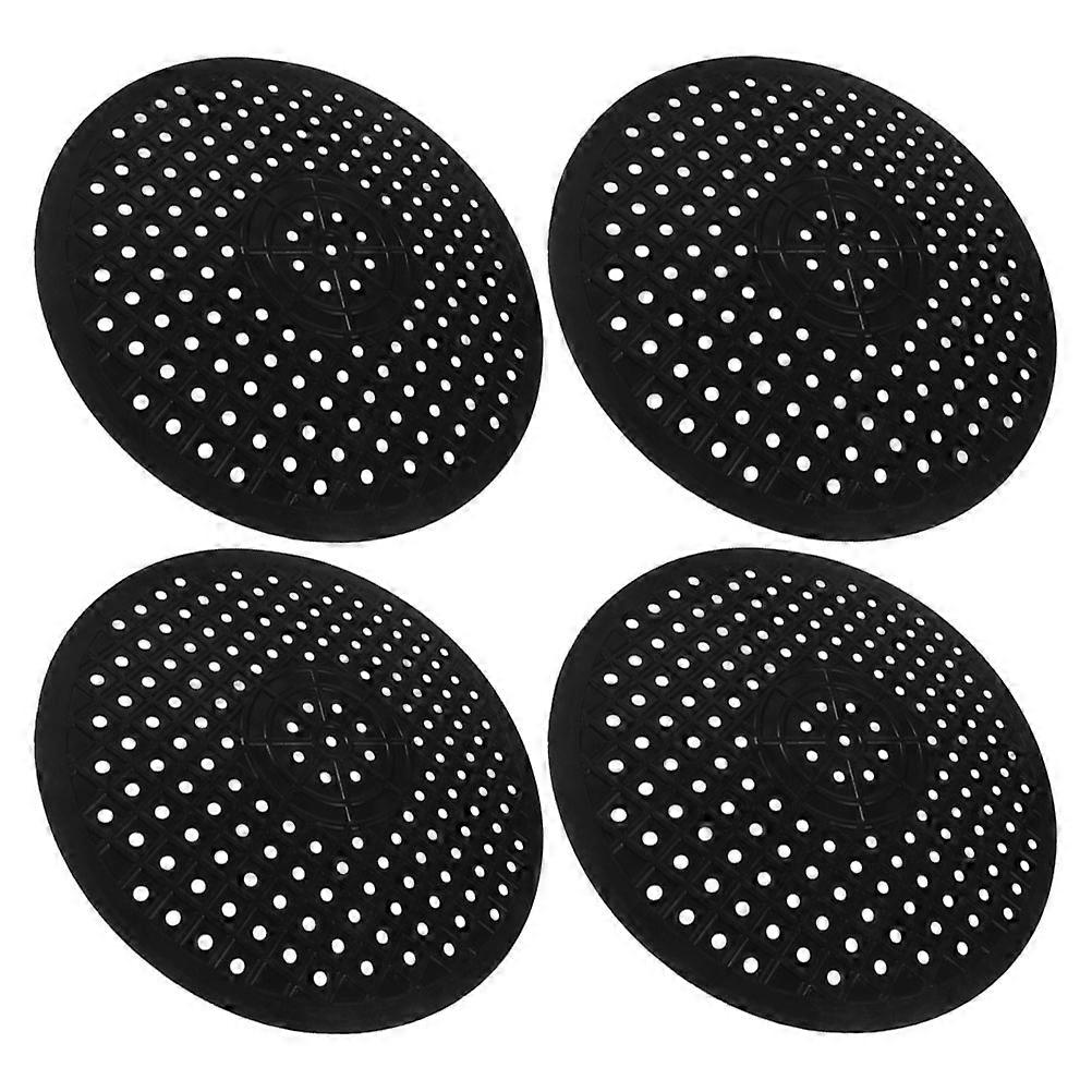 Rubber Kitchen Sink Mat Round Protector Pad for Dish Drying 16Pcs