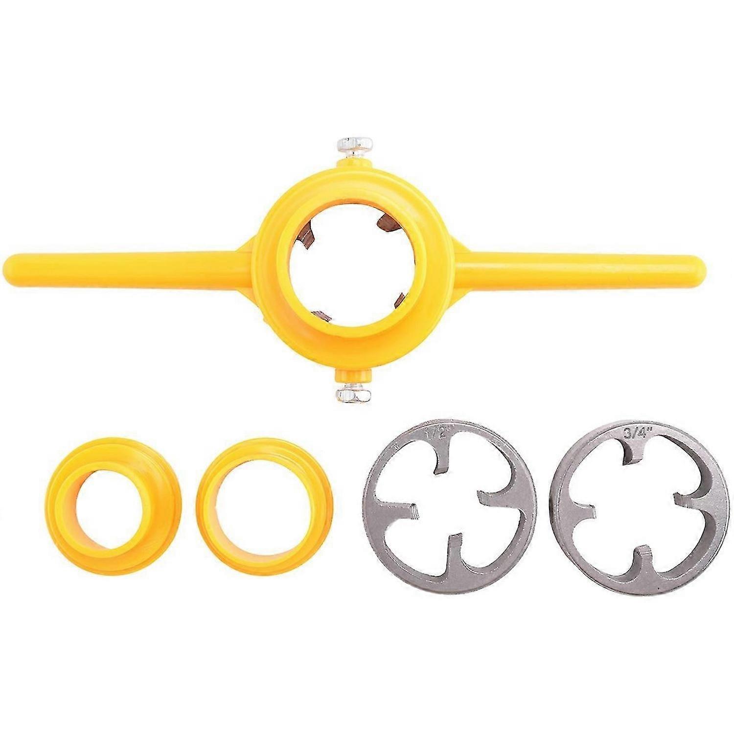 1PCS Plastic Pipe Thread Die Kit, PVC Pipe Threader Plumbing Tool