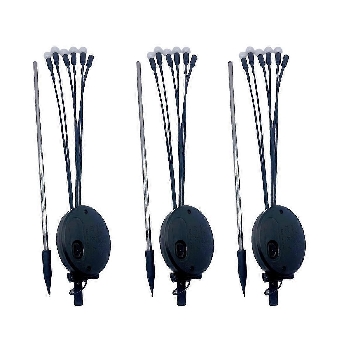 3pcs Solar firefly lights, outdoor waterproof lawn lights,warm lights