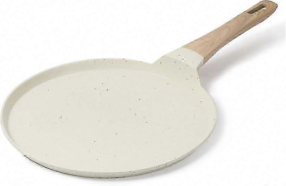Non Stick Crepe Pancake Pan Granite Skillet, Induction Safe PFOA Free 28cm Griddle for Stove Top