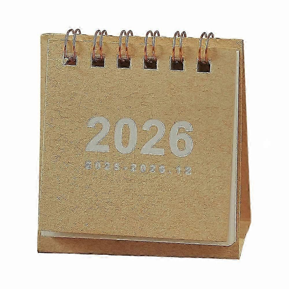 2026 Mini Simple Calendar Small Desk Calendar Creative Coil Calendar Planner