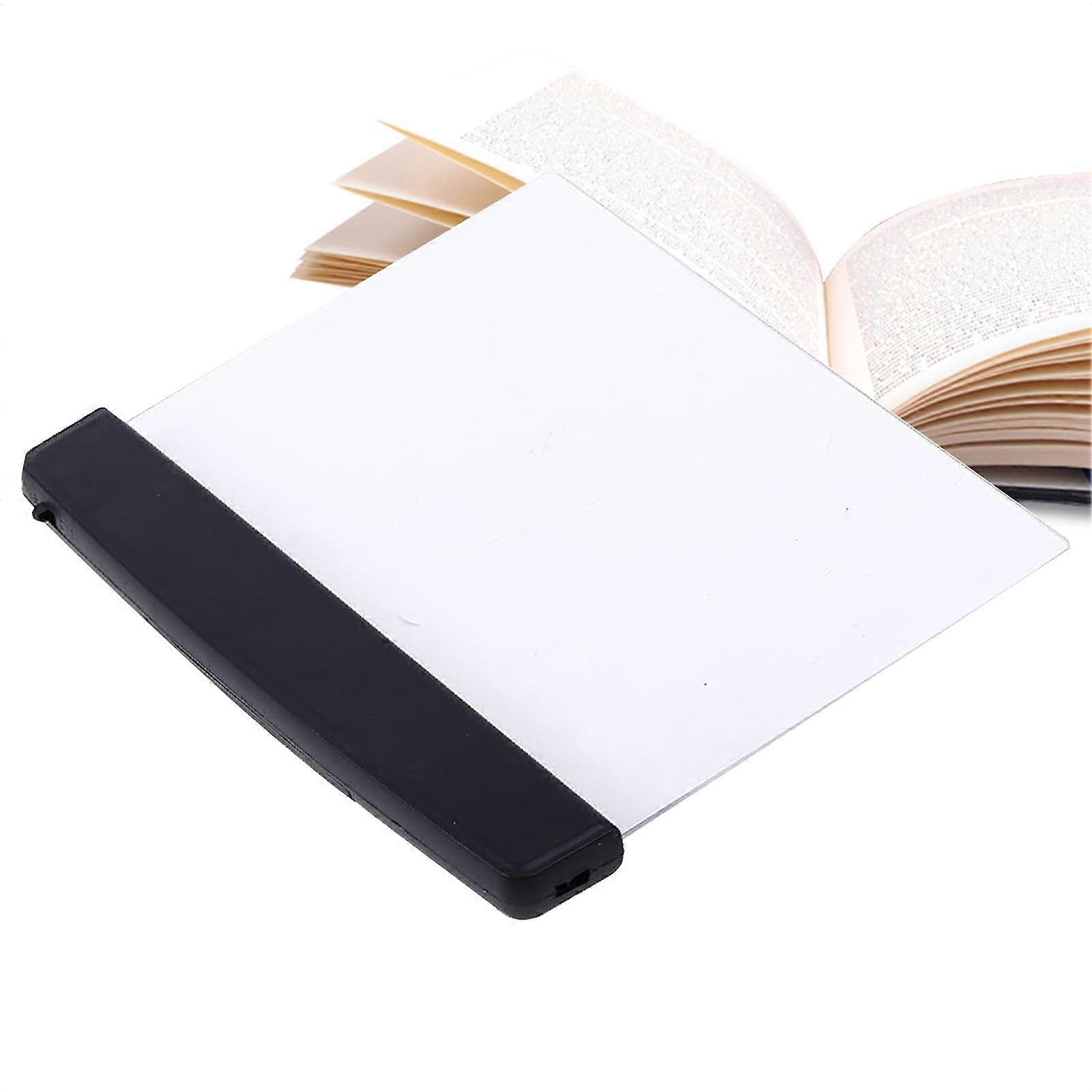Bookmark Light for Reading Panel Board Light Eye Care Night Reading Lamp for Bedroom Bed Dorm Black
