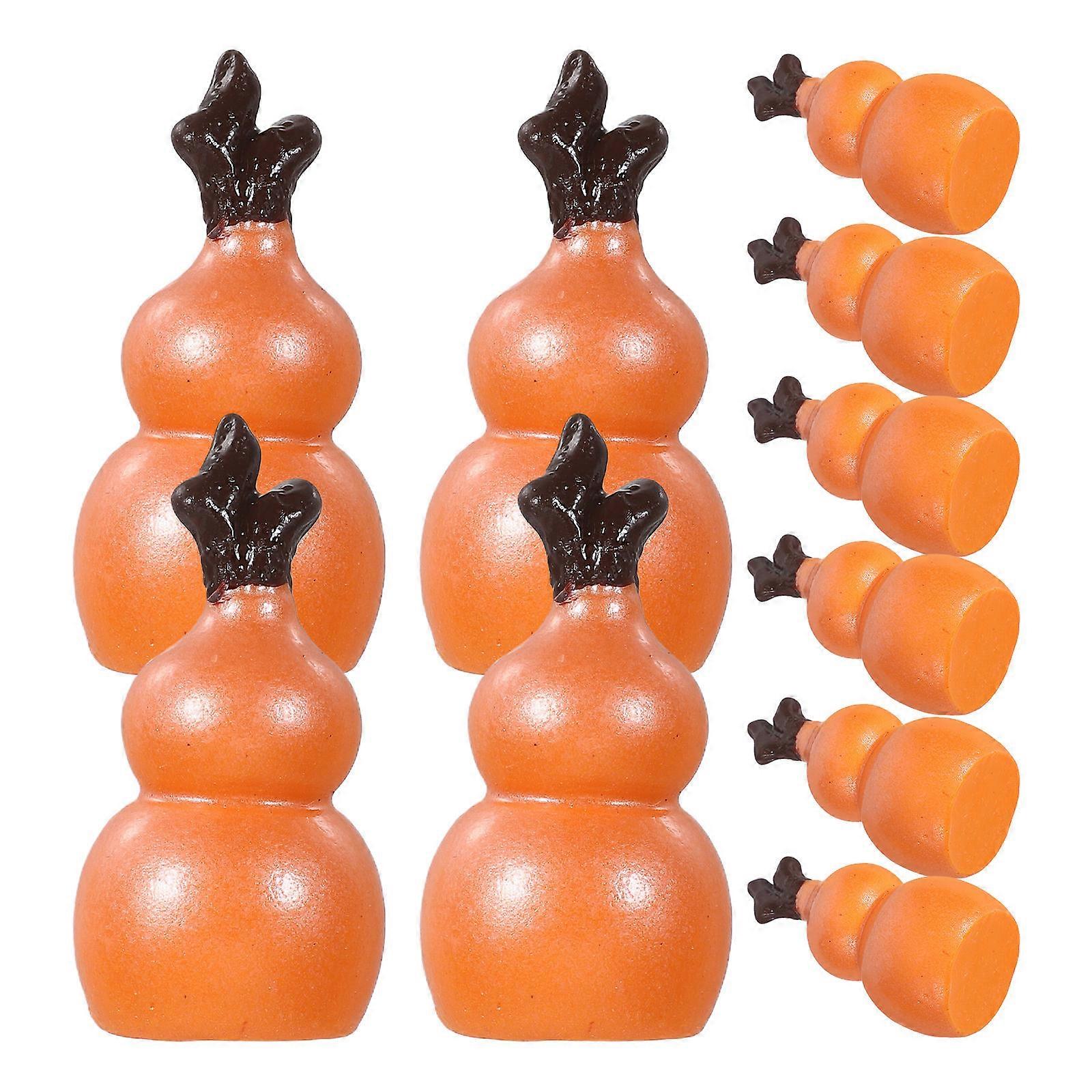 Unique Gourd Models Resin Craft Handcraft Enthusiasts Retro Gourd Ornaments 4.30X2.30X2.30CM 10Pcs