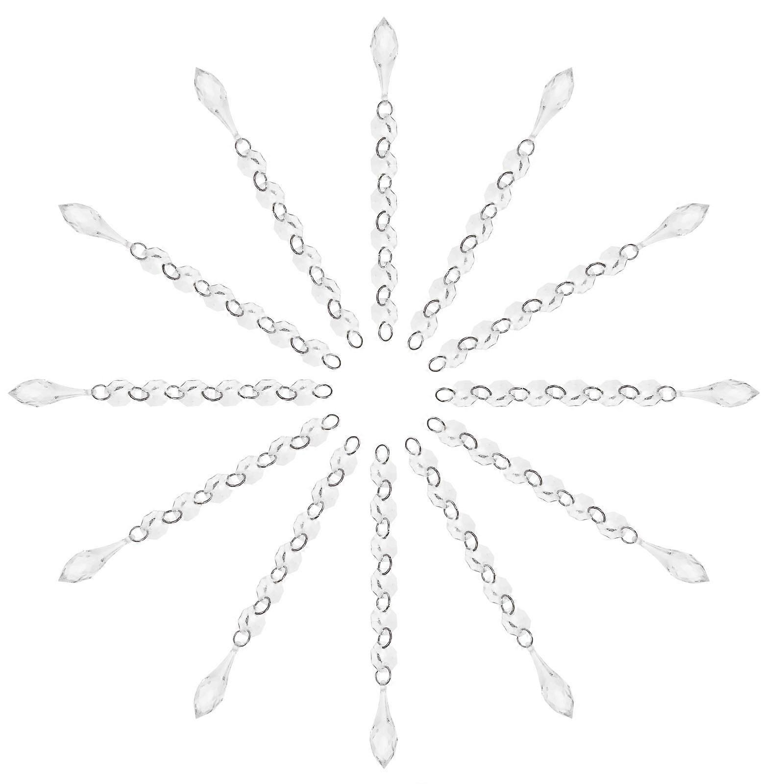 Crystal Bead Chain Hanging Crystals Beads for Decoration 40Pcs