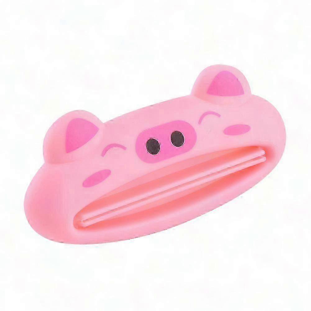 2-Pack Toothpaste Squeezer with Fun Pig Illustration - Effortless Dispenser Roll Holder for Easy Paste Extraction