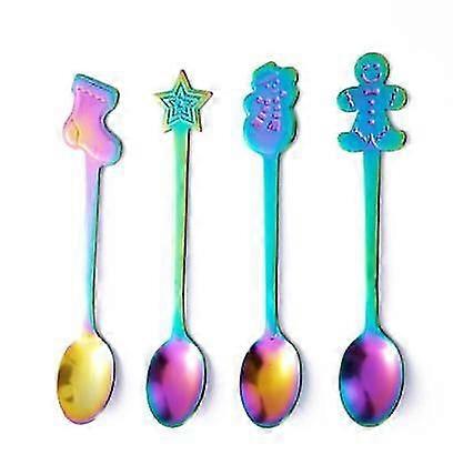 stainless steel spoon cake dessert coffee spoon#4