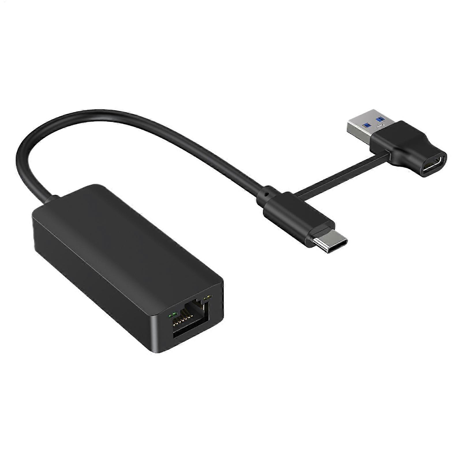 External Network Adapter USB 3.0 Gigabit Ethernet Speed Data Transfer Driver Included 1Pack Compatible Laptops