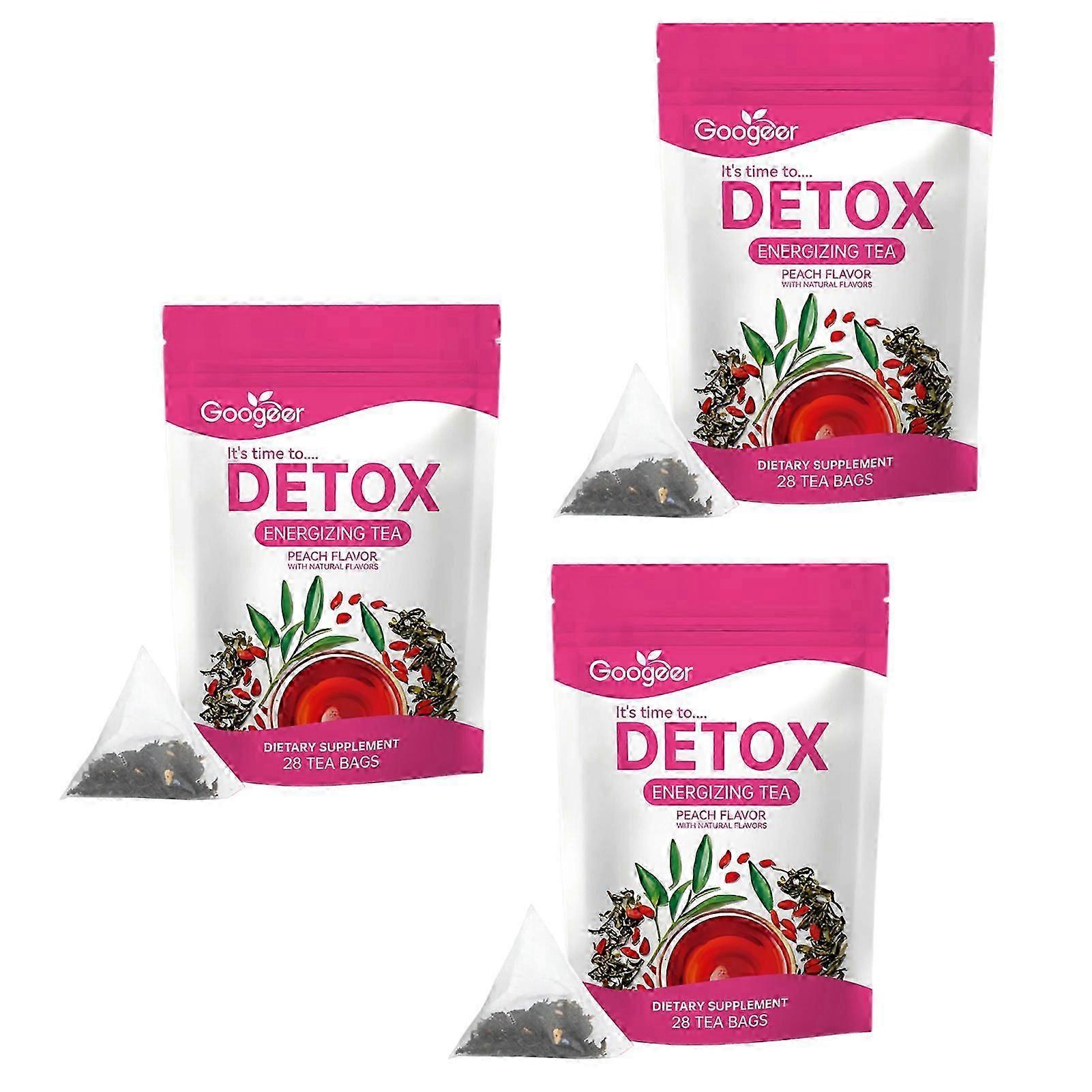 Detox Energizing Tea Peach Flavored Digestive Health Tea For Gut Cleansing for All Skin Types