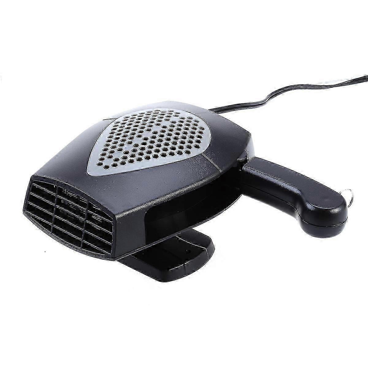 12v Car Portable Heater Heating Fan Defroster Demister With Cigarette Lighter Plug(grey)