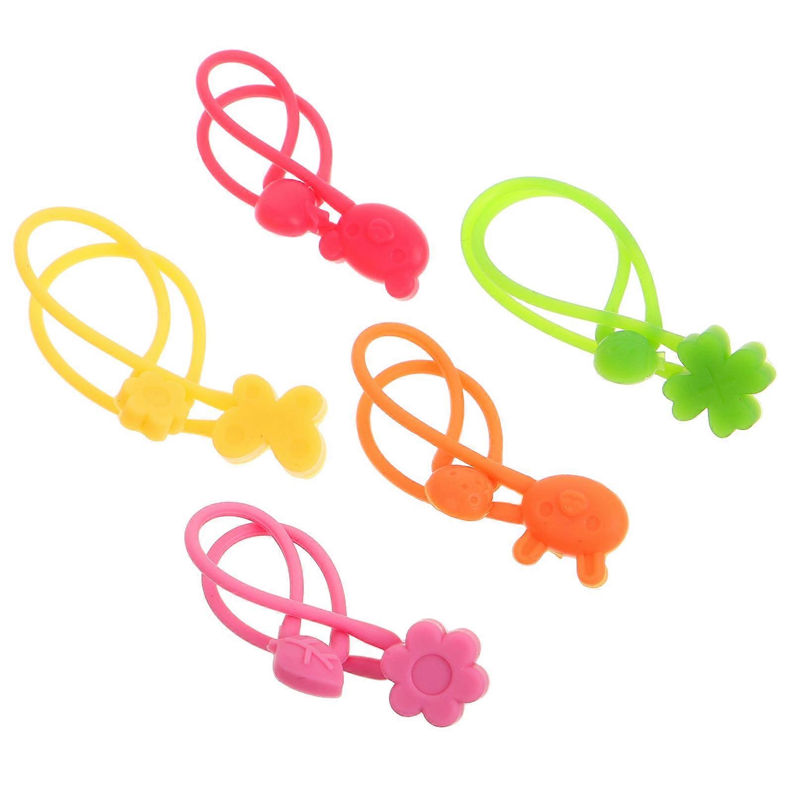 Assorted Color Silicone Kitchen Bands Elastic Bands for 20Pcs