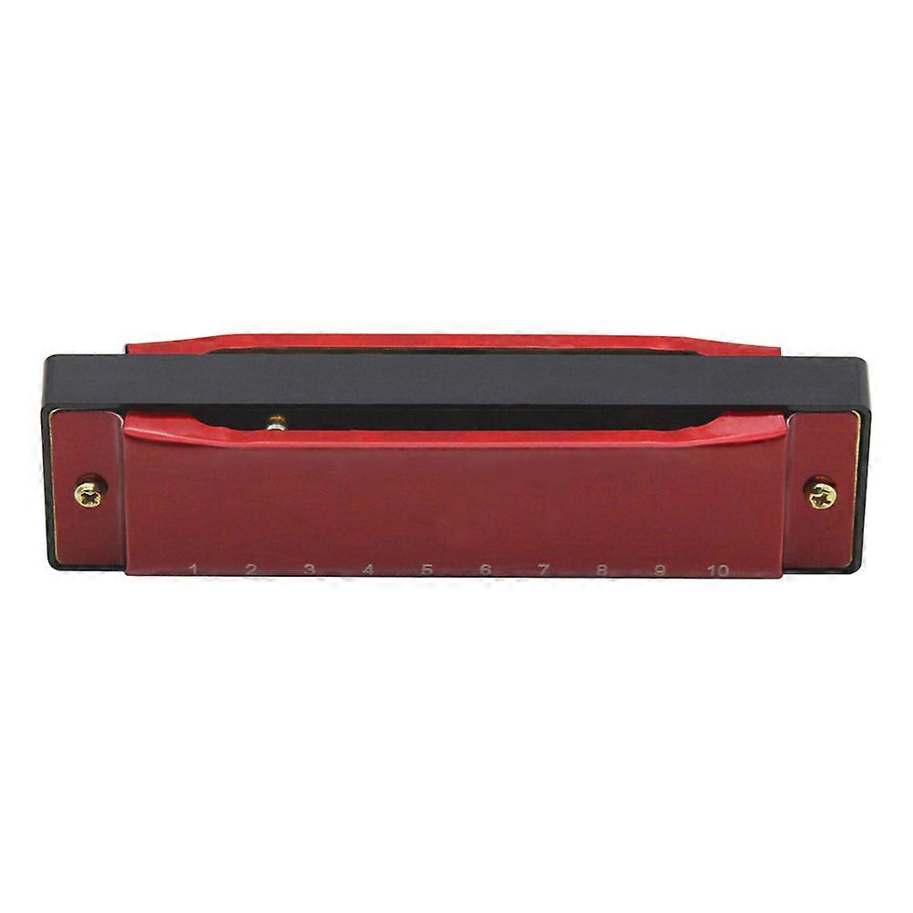 Blues Harmonica Key of G for Playing 1Pcs Metal 10 Holes 20 Tones Instrument