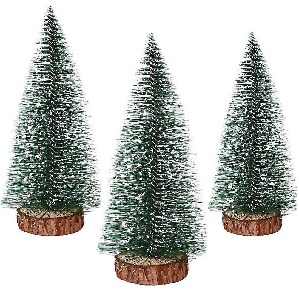 Fake Christmas Trees Miniature Xmas Trees for Home 15Pcs Decorative Set