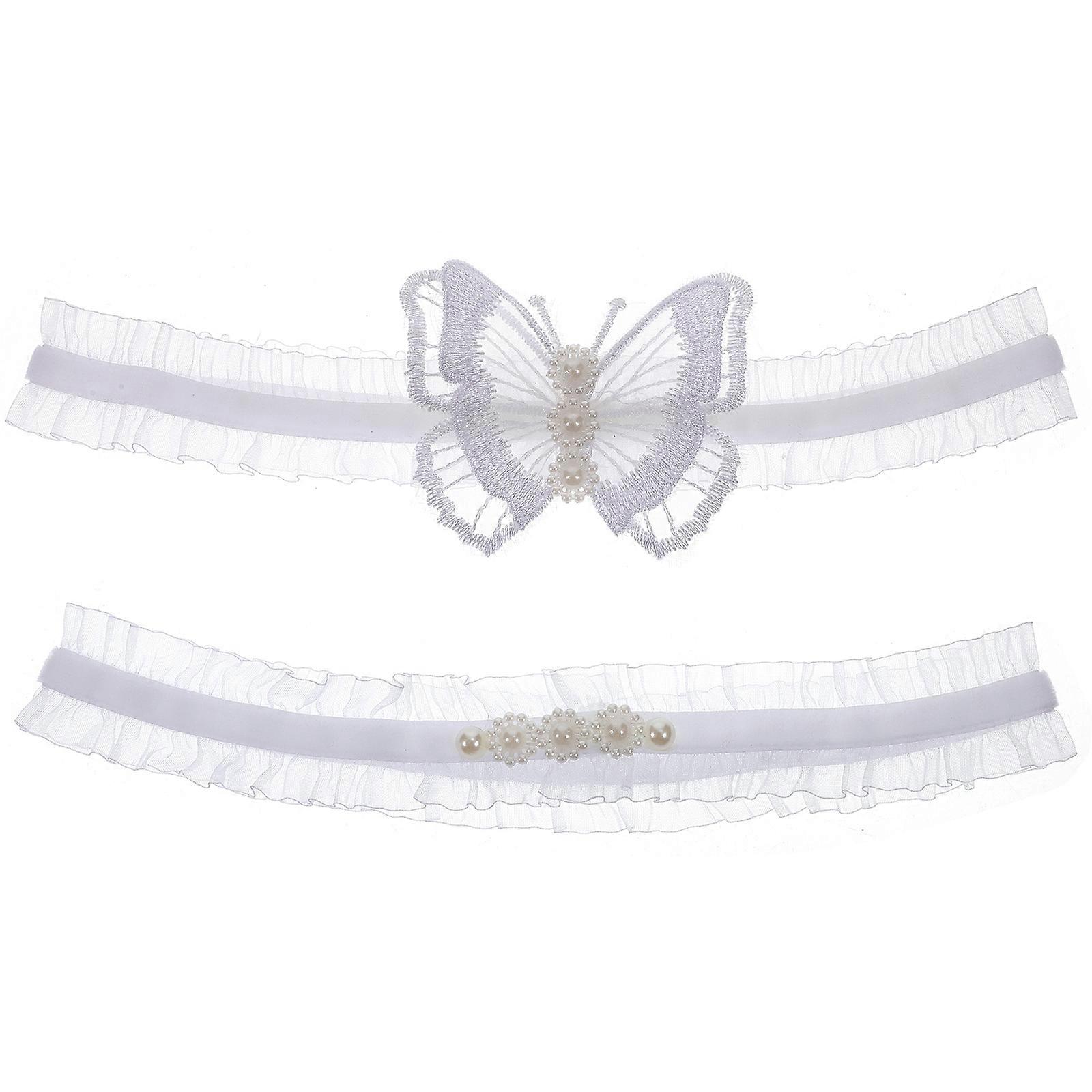 Elegant 6 Pcs Lace Garters For Brides Elastic Design Ideal For Wedding Prom Accessory