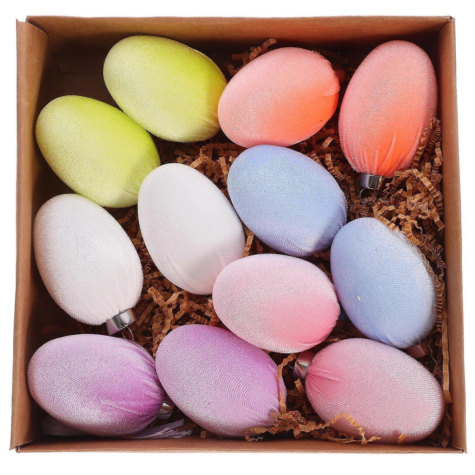 Easter Egg Hanging Ornaments for Party 60Pcs Assorted