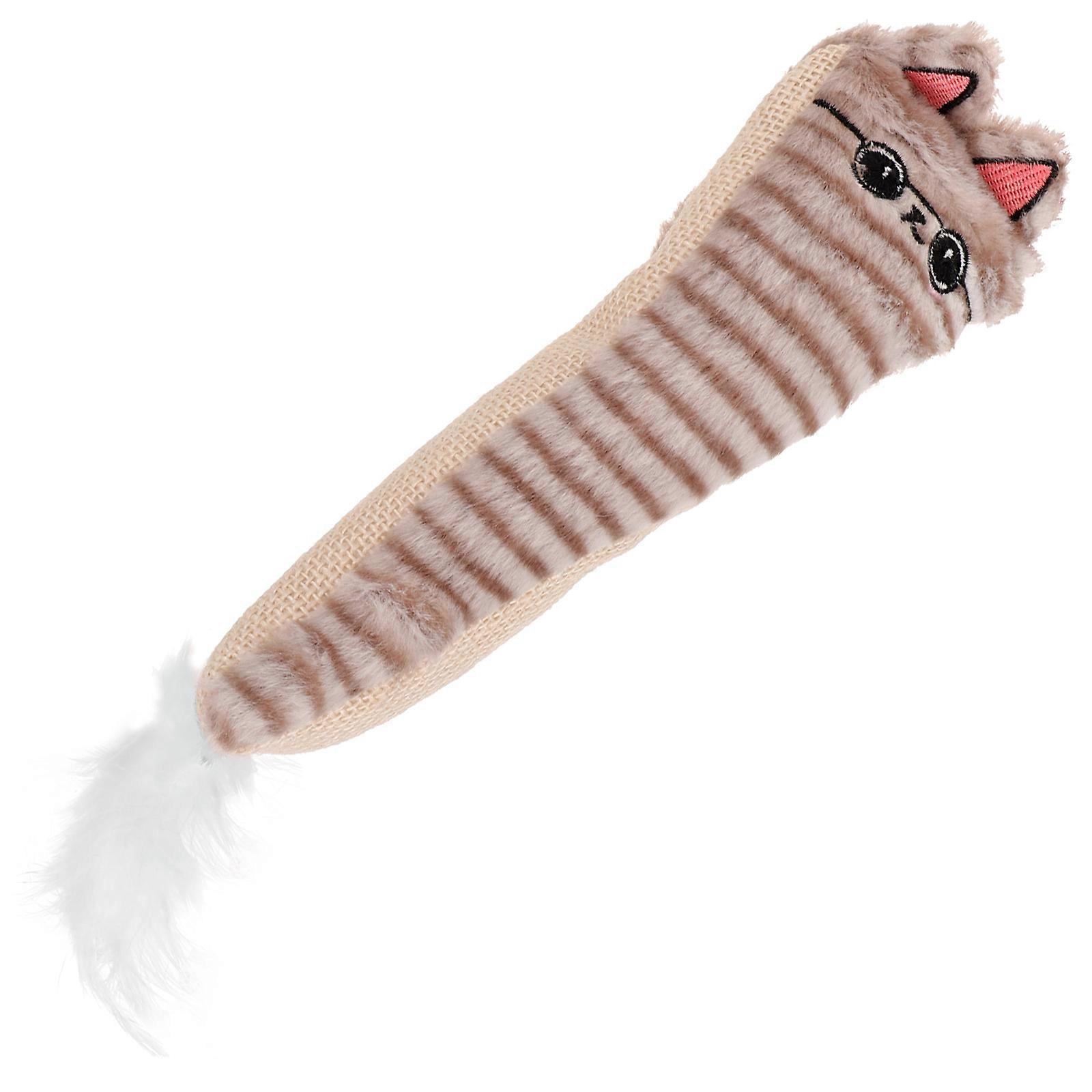 Catnip Toy for Cats with Cute Shape and Light Grey Color for Indoor Play and Entertainment Designed for Pets 5Pcs