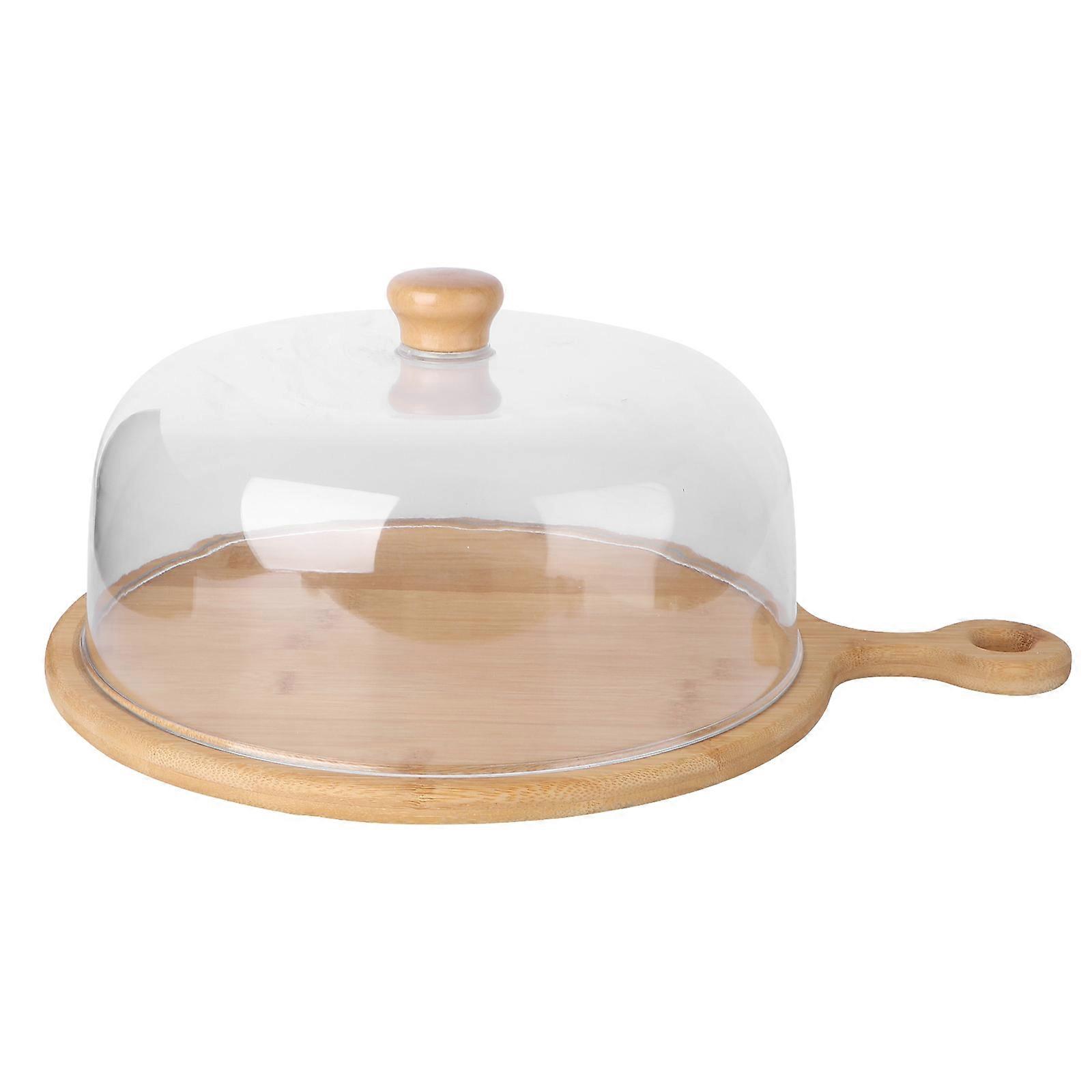 Food Cover Food Preservation Tray for Kitchen Use 1Set with Wooden Tray