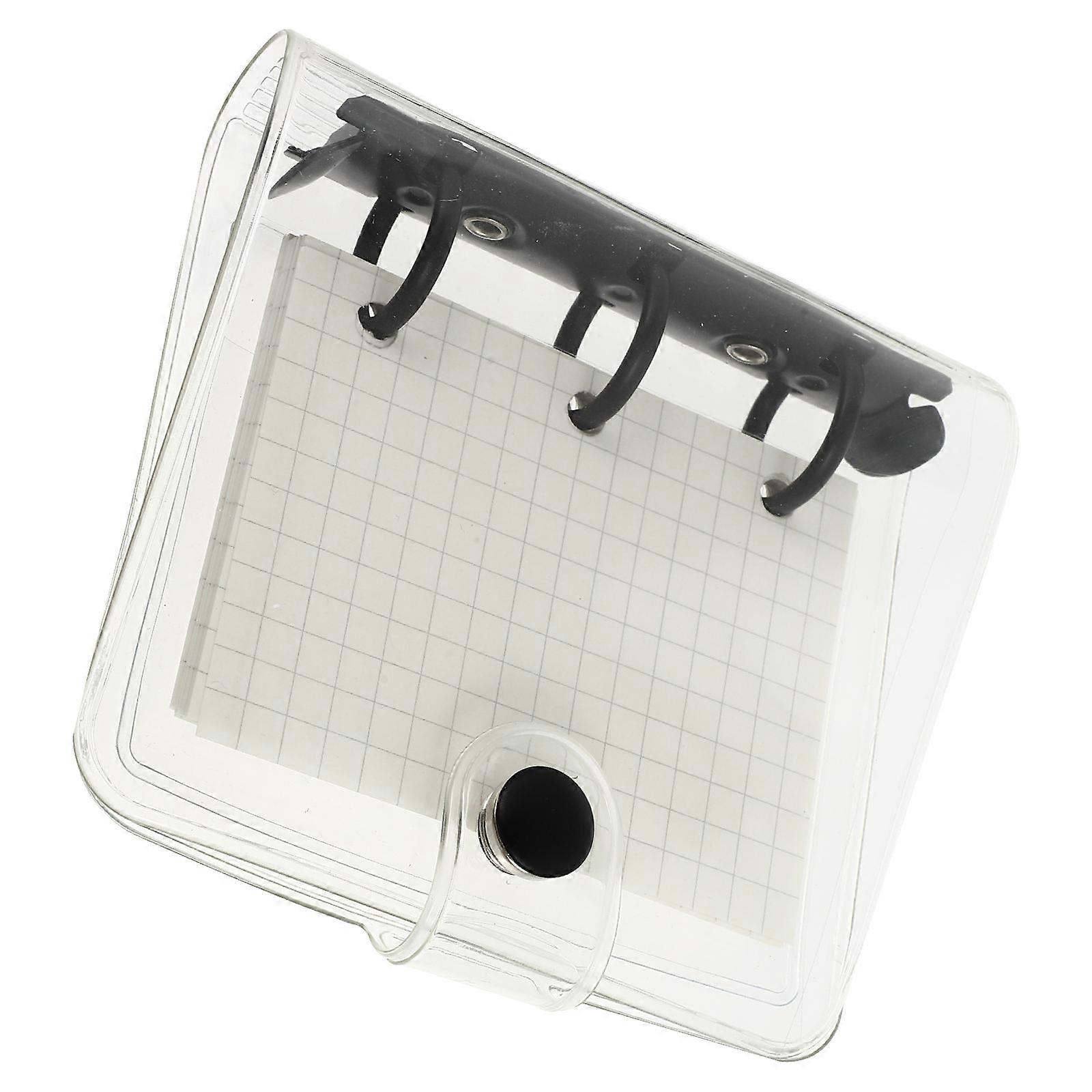 Mini Memo Pads Coil Note Pad for Home 3Sets Transparent Style