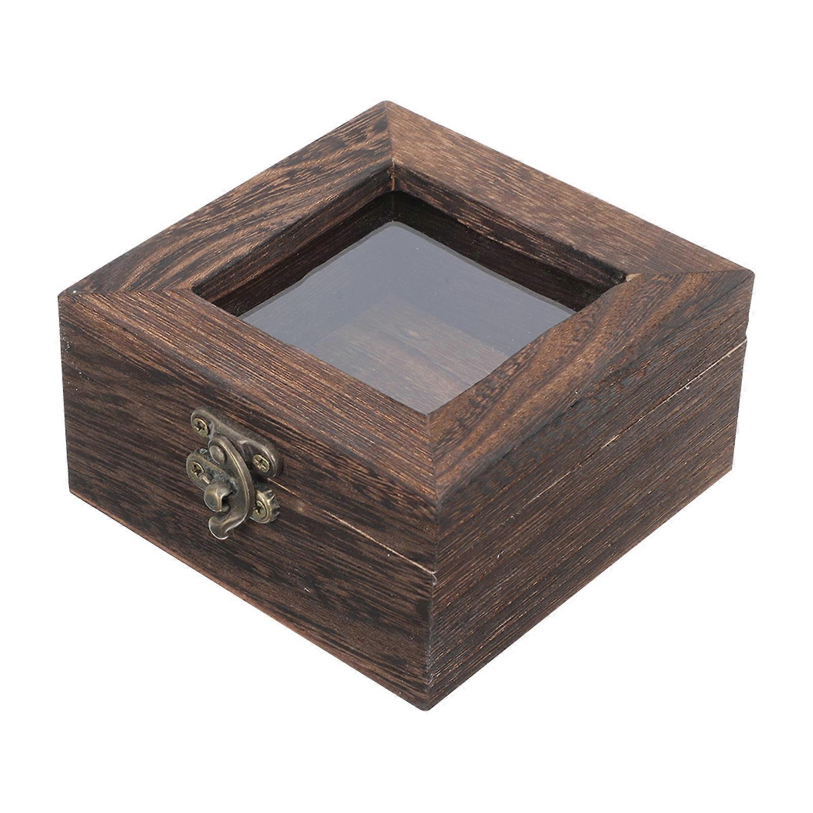 Shadow Box Frame Wood Specimen Display Case for Storage Use 3Pcs