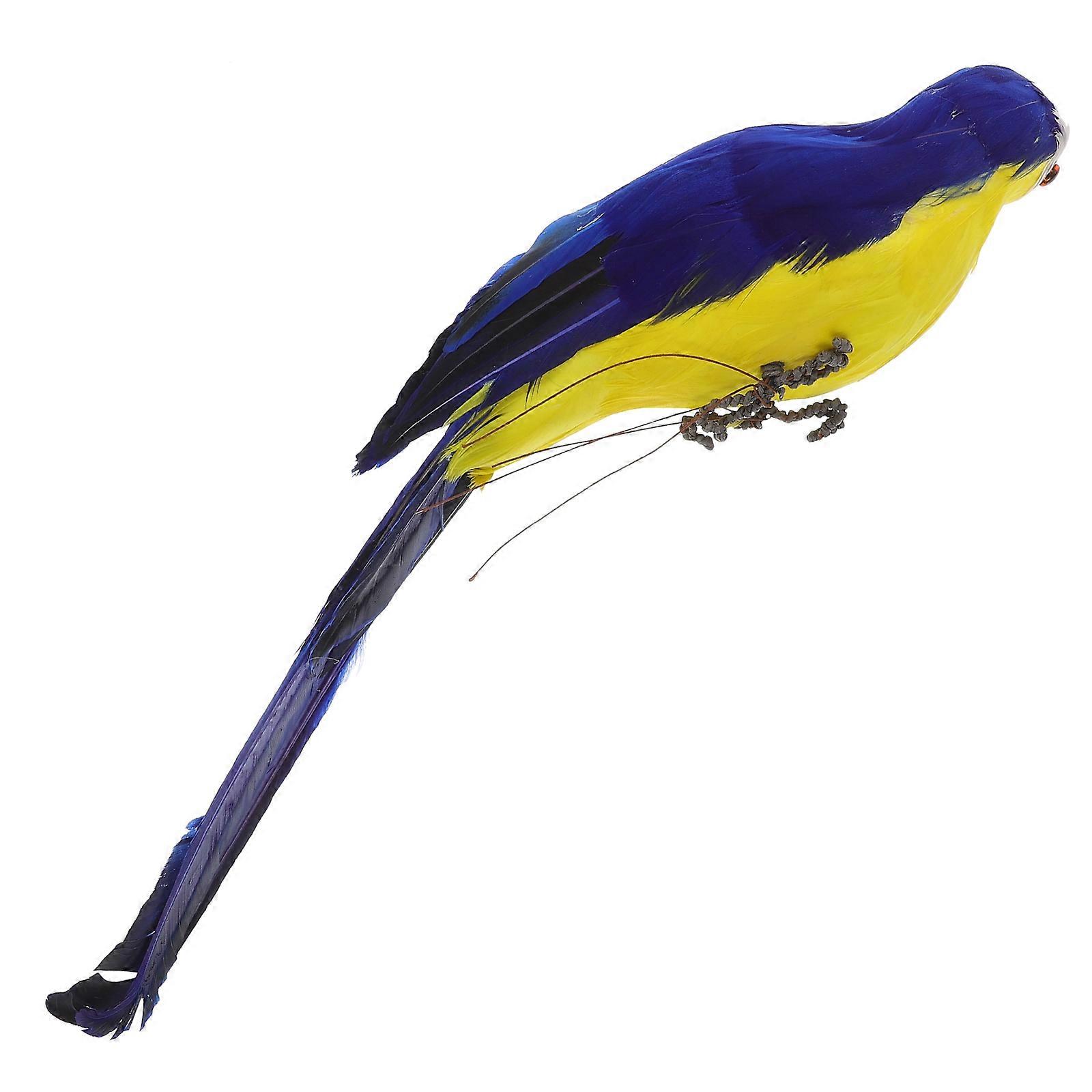 Foam Parrot Figure Decoration Set 5Pcs Multicolor Artificial Parrot Models