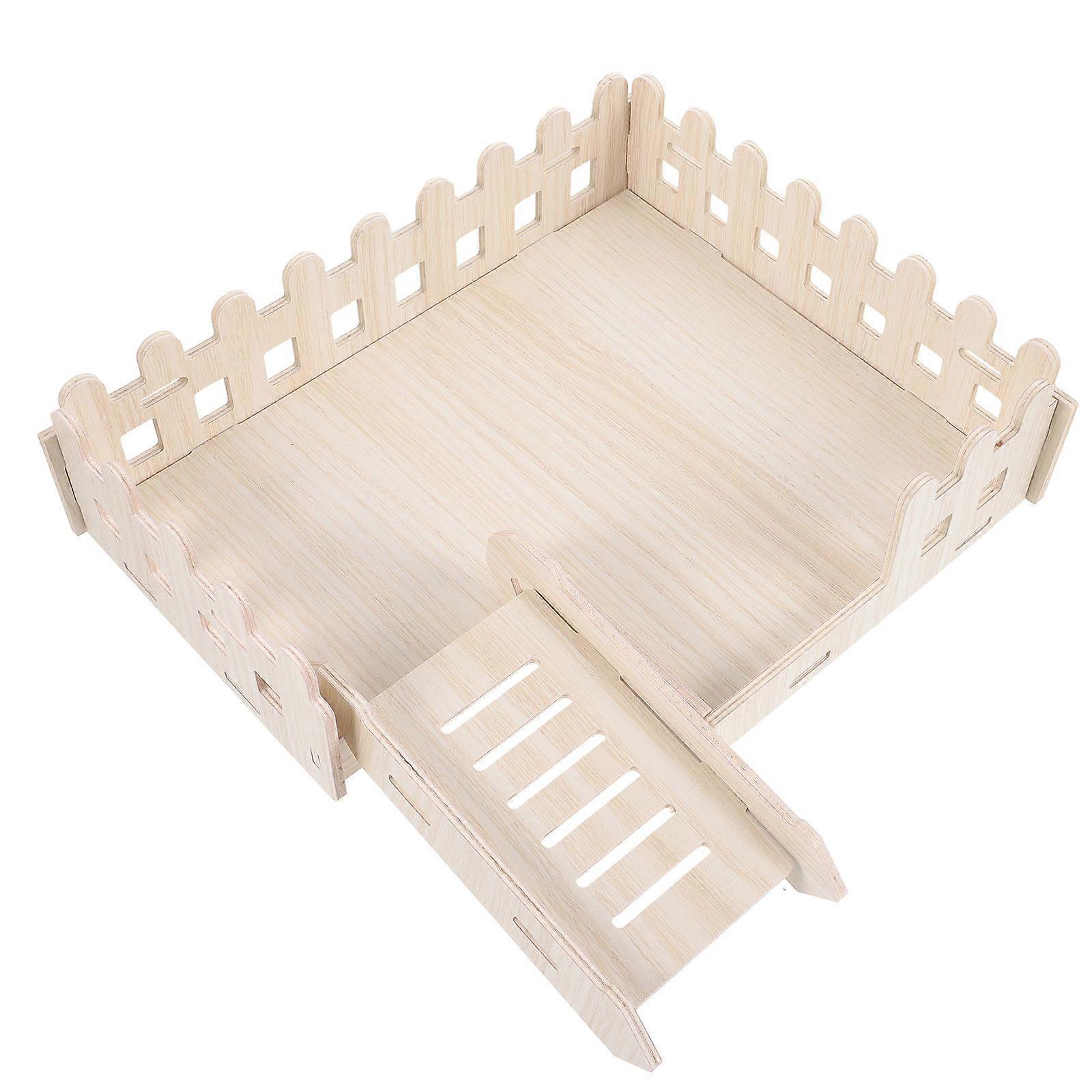 Guinea Pig Platform Wooden Hamster Platform Toy for Climbing 4Sets