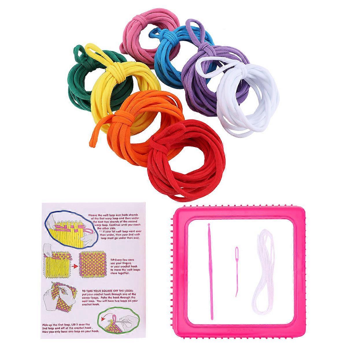 Elastic Knitting Toy Braided Elastic Cord for DIY 16Pcs Set