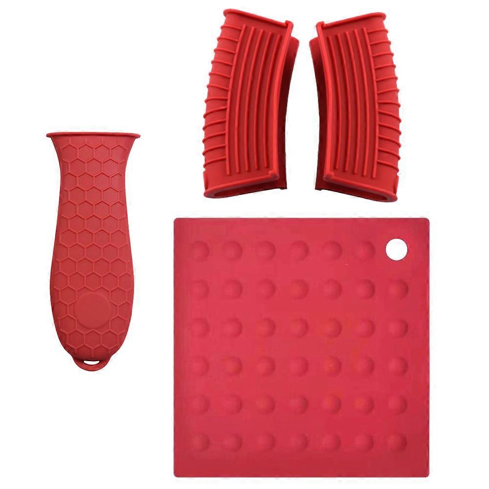 Pot Handle Silicone Covers for Heat Protection Kitchen Use 8Pcs Set