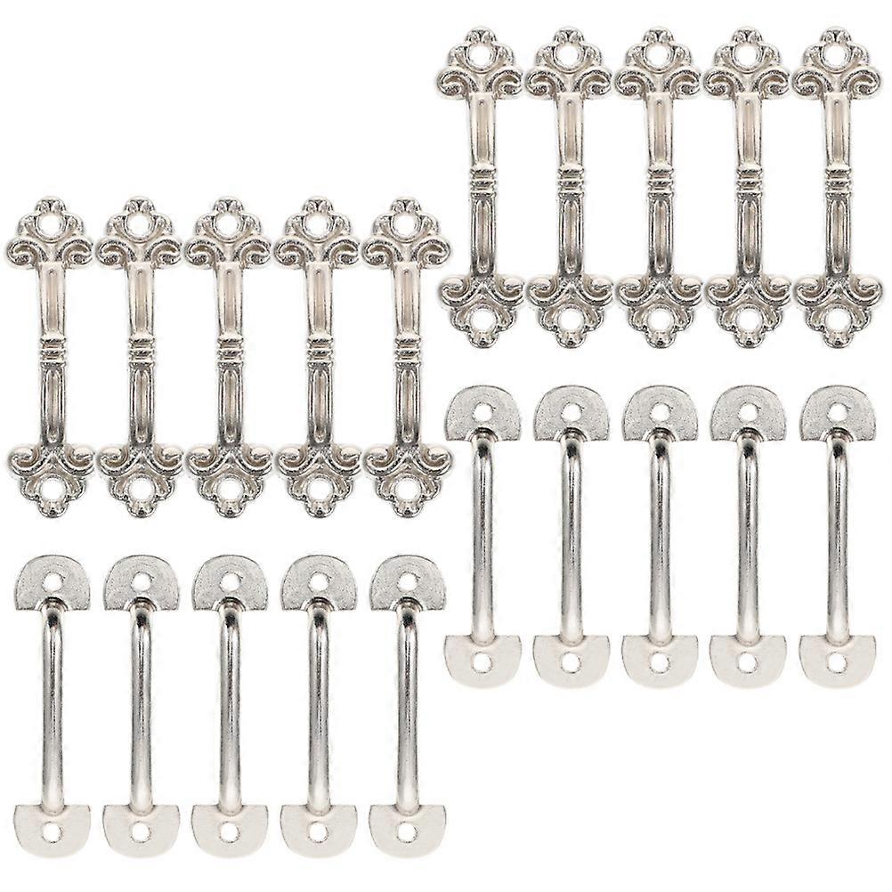 Silver Decorative Knobs for Cabinet Handles Durable 4Sets Pulling Handles