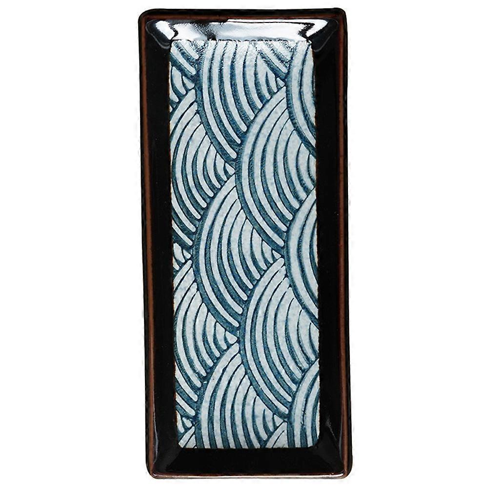 Japanese Style Ceramic Sushi Serving Plate 2Pcs Ideal For Gatherings Parties Food Tray