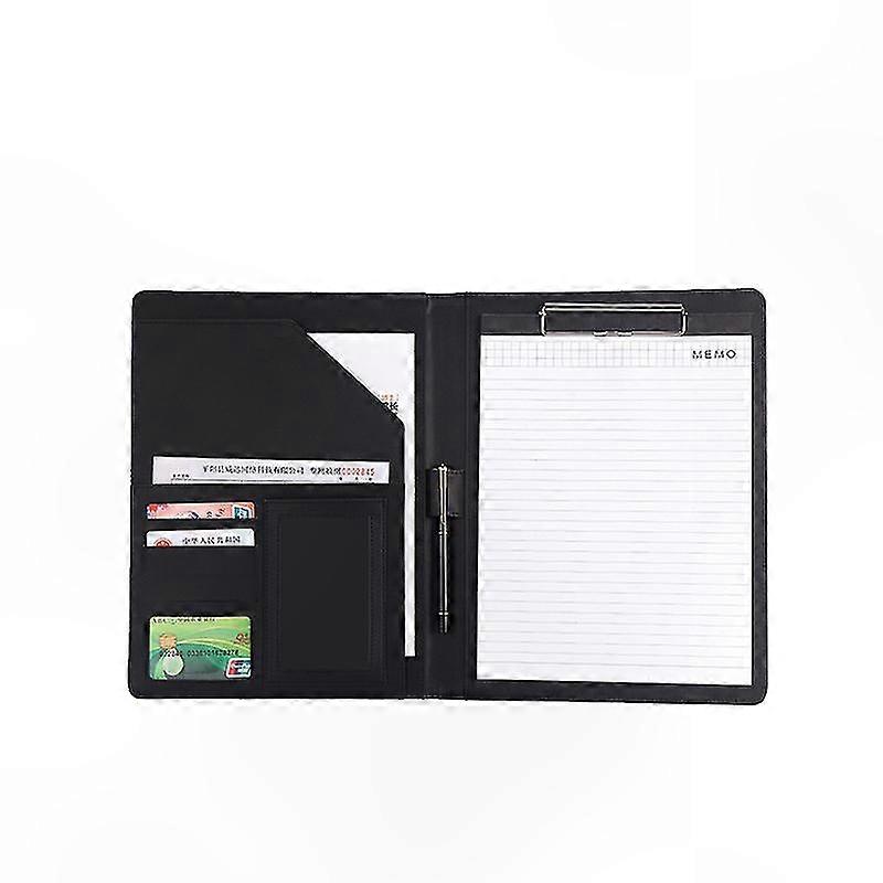 PU Leather A4 Document Organizer with Multiple Functions