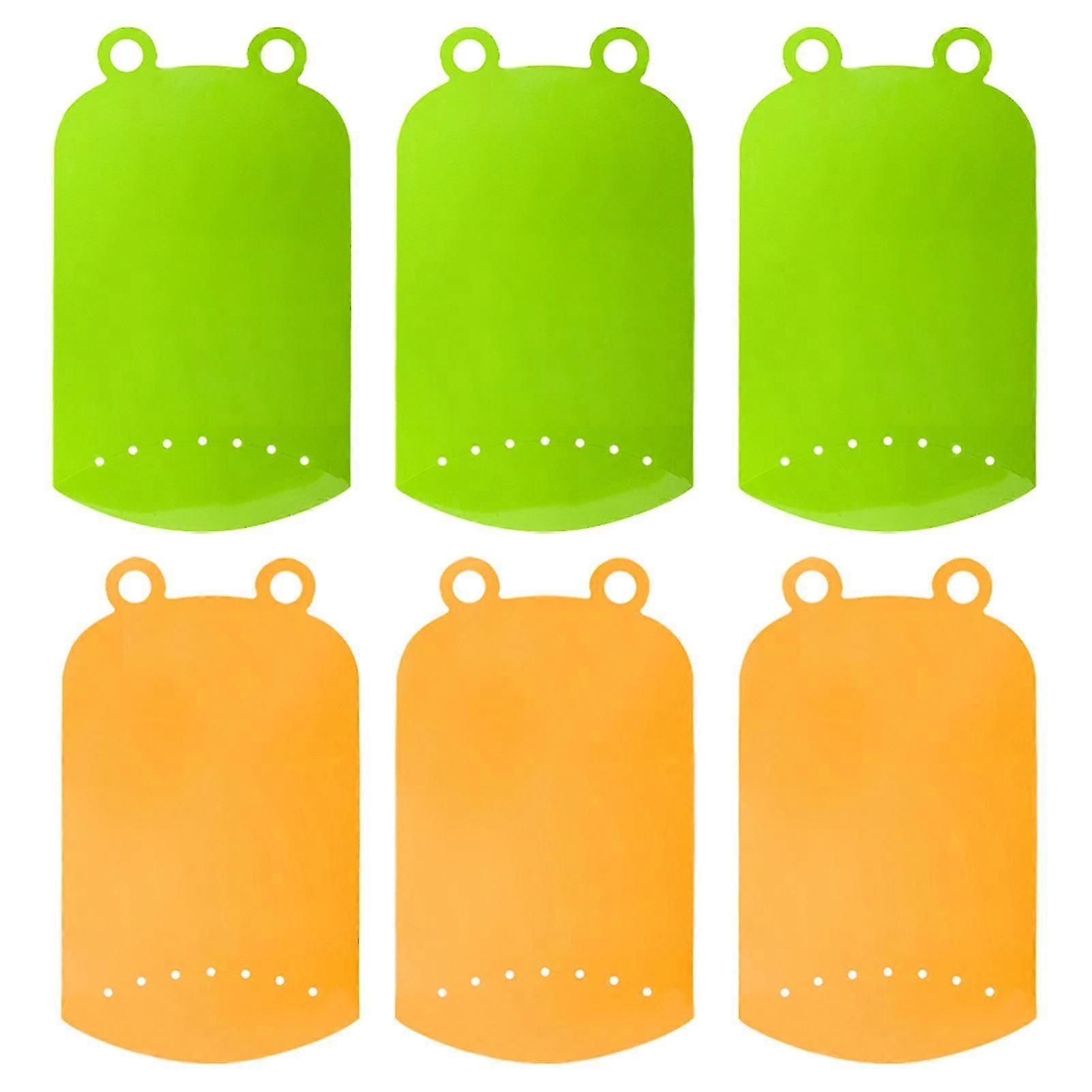 6pcs Flexible Mat Food Pp Rectangle Cutting Board Kitchen Tool Fruit