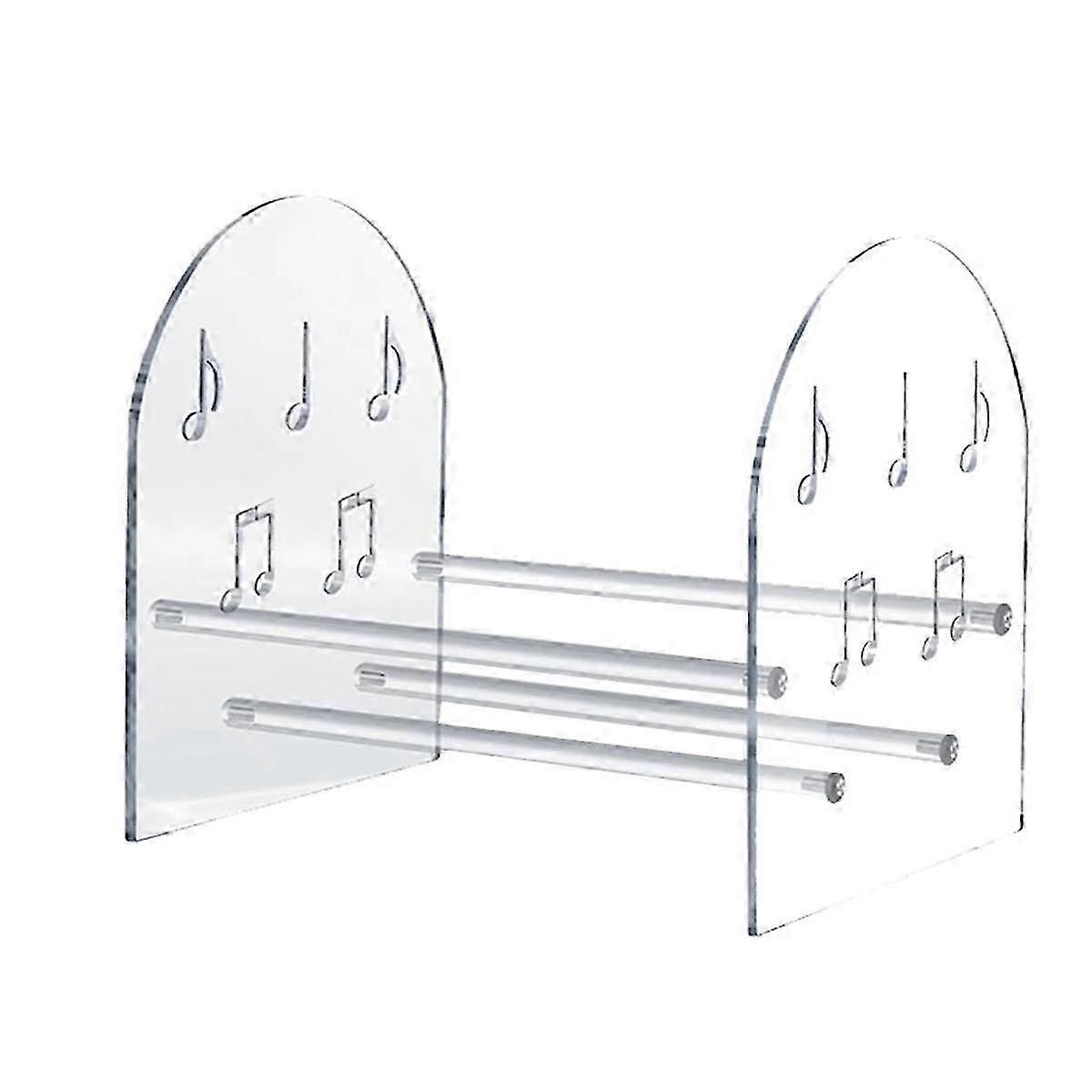 Vinyl Record Holder Desktop Books, Magazine Shelves Acrylic Display Shelf for CD Records Multi-Func