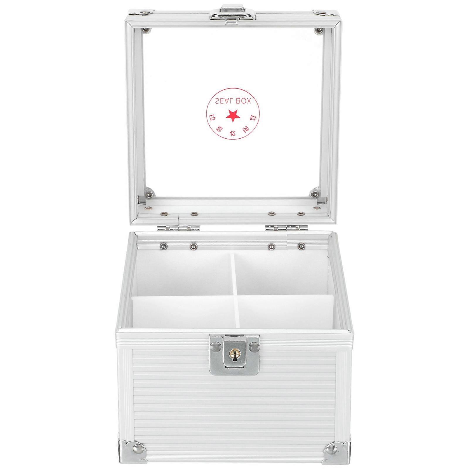 Lock Box For Key Rectangular Shape Acrylic Material 12.50X12.50X11.00CM Office Use 1Set