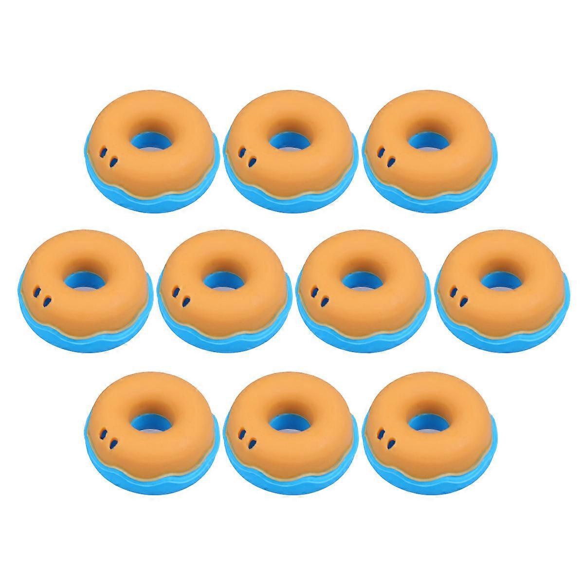 Blue Cable Winder Silicone Earphone Holder Organizer 20Pcs Set