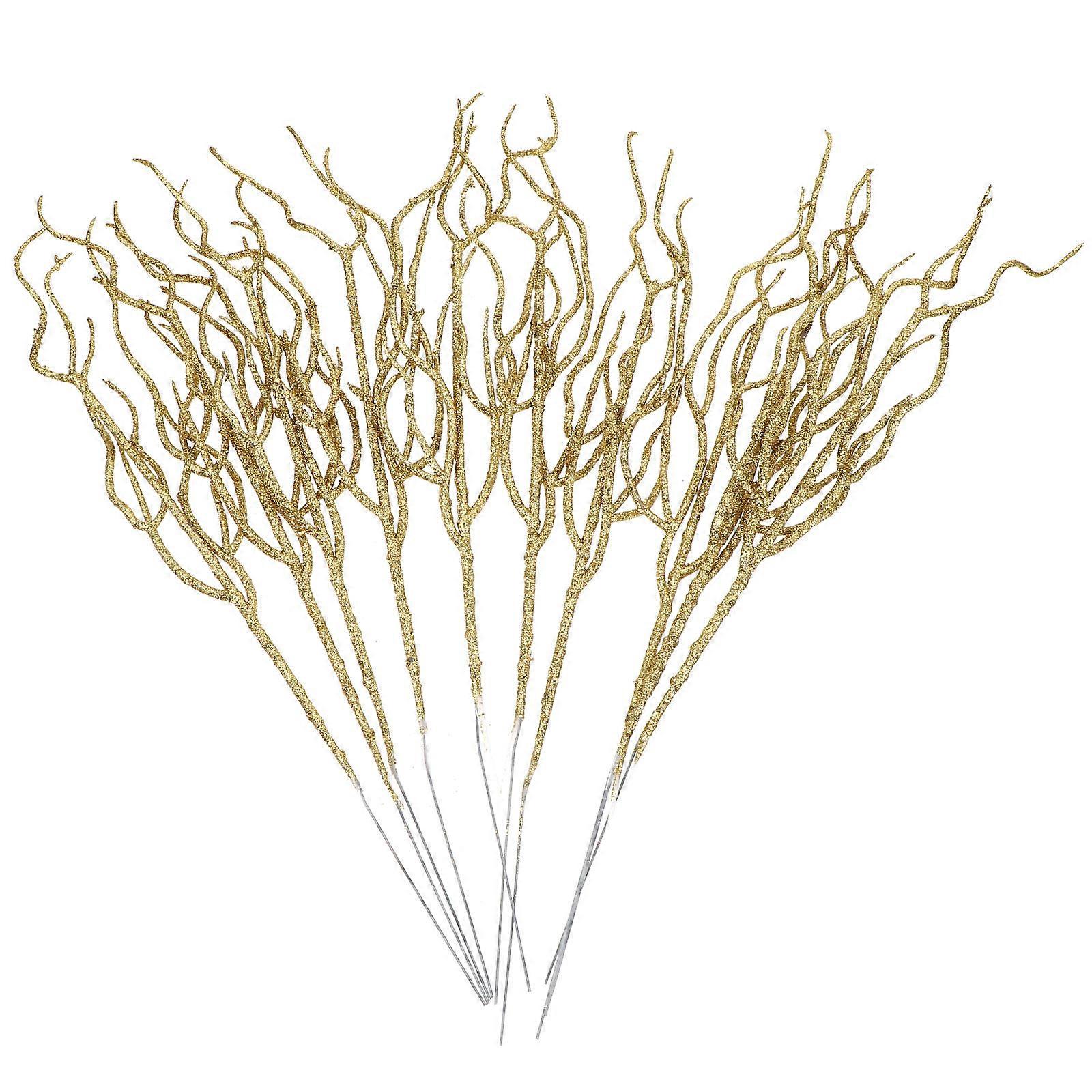 Glitter Leaf Decor Artificial Leaves for Decoration 30Pcs Pack