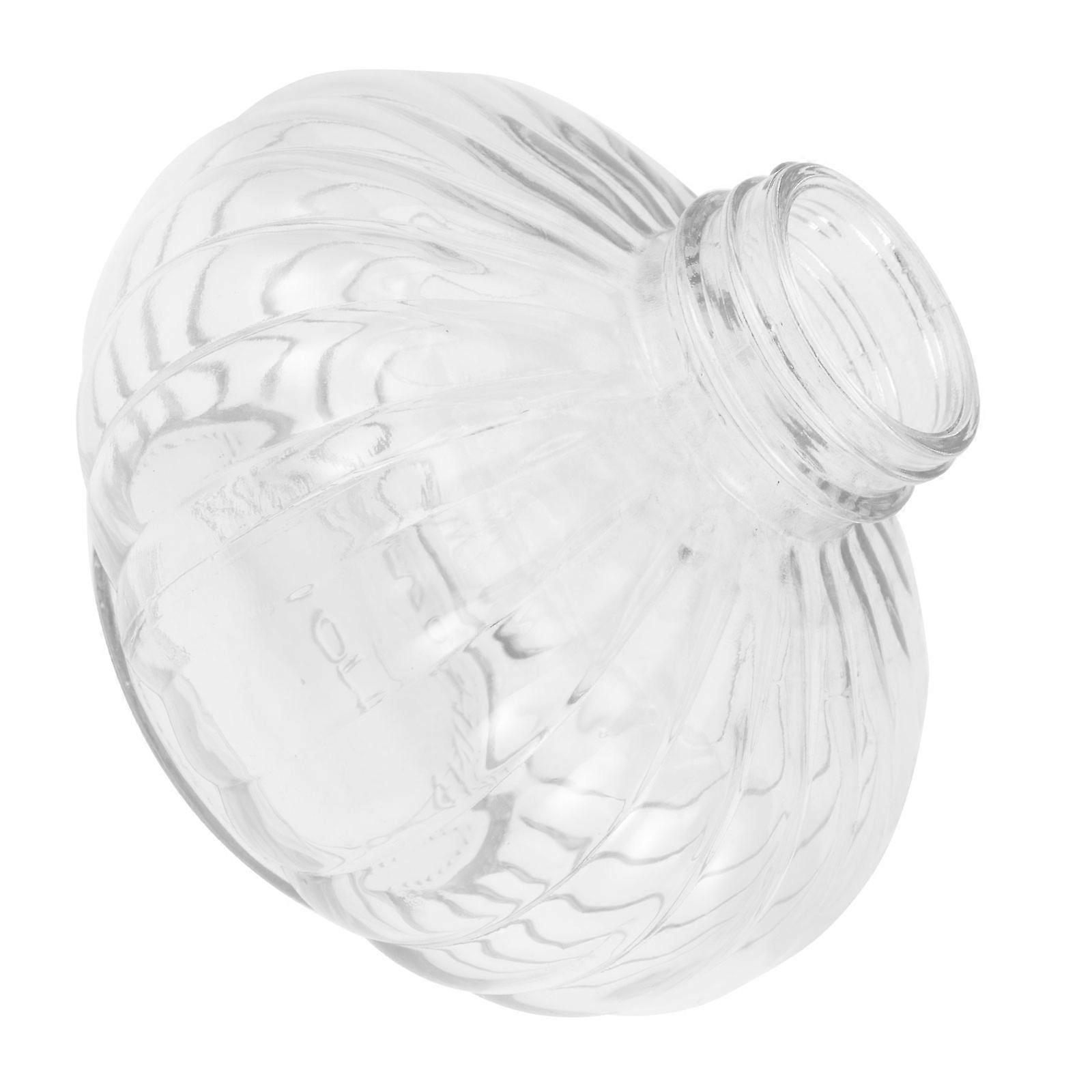 Glass Lamp Font for Kerosene Lamp 2Pcs White Vintage Pumpkin Shape Tank