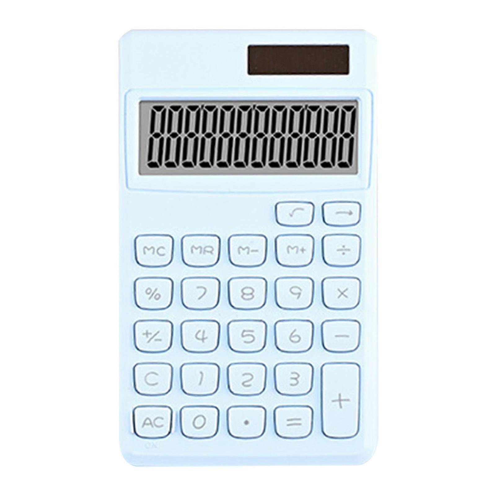 Gardenne Calculator Student Calculator Solar Powered Calculator Large Display Big Buttons Portable Office Supplies