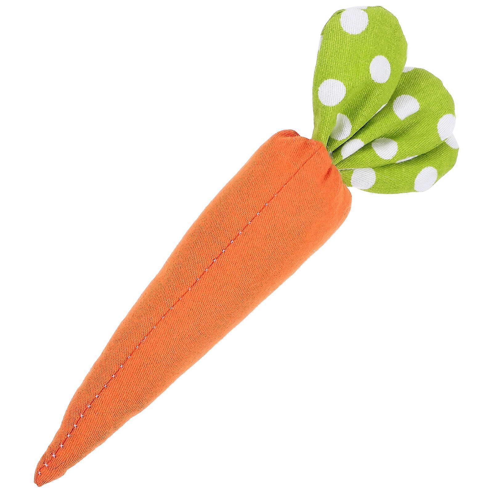 Cloth Easter Carrot Doll Orange Decoration for Easter Tray