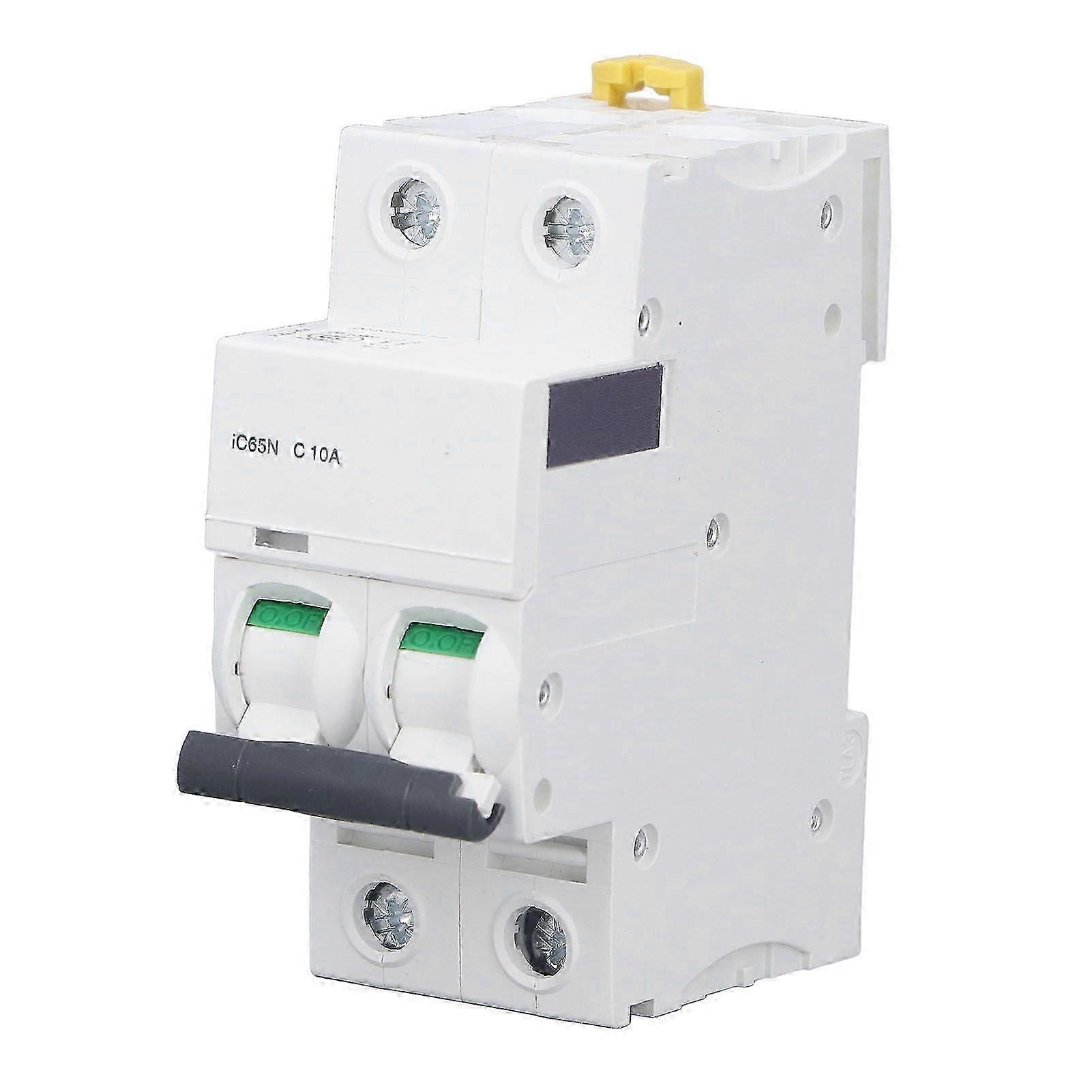 High quality  iC65N C10A 2P Miniature Circuit Breaker 10A DIN Rail Mounted